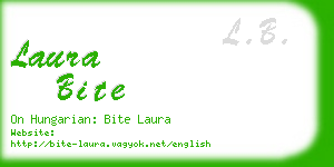 laura bite business card